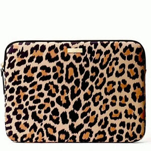 NWOT Kate Spade Leopard 13” Laptop Sleeve